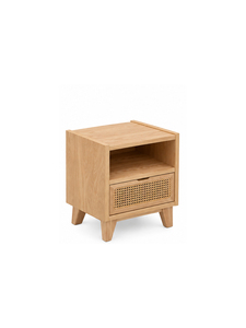 Mesita de Noche Moderna de Madera Maciza con 3 Cajones, Diseño Minimalista para Dormitorio, Sala de Estar, Hotel, Apartamento - Product Image 2