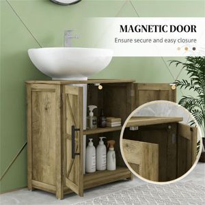Muebles de Baño, Gabinete de Almacenamiento para Lavabo, Práctico Gabinete para Lavabo de Baño - Product Image 2