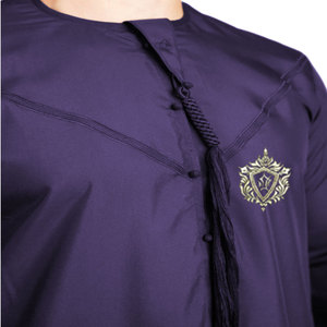 <b>Mens</b> for Saudi <b>Thobes</b> Autumn Breathable Thermal Plus Size Islamic Arabic Long Sleeve 100% Polyester Fleece Stand Collar - Product Image 3