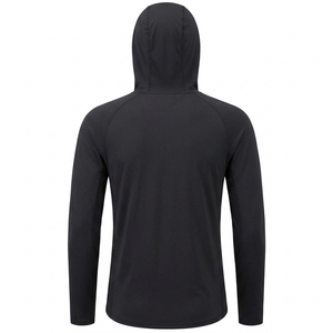 Camisa de Pesca con Capucha de Manga Larga y Color Sólido Personalizada para Hombre, Spandex/Poliéster UPF 50, Transpirable, 220g, Secado Rápido, Impresión Digital - Product Image 2