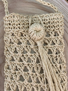 ใหม่ผู้หญิงตะวันตก Macrame กระเป๋าถือฤดูร้อนชายหาดถุงฟางร้อนขายที่กําหนดเองโบฮีเมียน Handmade กระเป๋าถือหญ้าทะเลกระเป๋าชายหาด