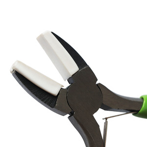 Pince à bec plat de précision 8 pouces pour bricolage, à mâchoires lisses, tête allongée, conception bec de canard, outils à main pour plier, pincer, bijoux, acier - Product Image 2