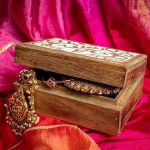 Aaliyan Impex <b>Cheap</b> Decorative Wooden Keepsake <b>Box</b> Personal Treasures Jewelry Accessories <b>Gifts</b> Beautiful Traditional Carved Fi - Product Image 3