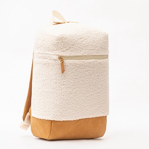 White Sherpa <b>backpack</b> soft bag versatile design <b>backpack</b> casual <b>backpack</b> leather bag - Product Image 1