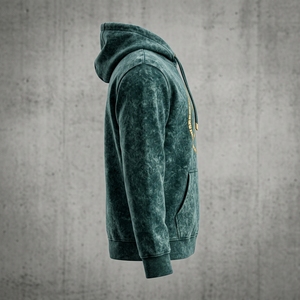 Sweat à capuche en coton pur 450 GSM, coupe oversize, délavé à l'acide, tendance pour homme, commandes en gros à prix compétitif - Product Image 3