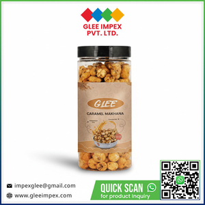 Nueces de Makhana Tostadas con Caramelo Premium Saludables, Frasco de 80g, Bocadillo Dulce para Todas las Edades - Product Image 2