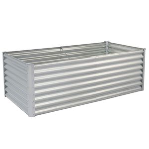 2ft Galvanized Rectangular Raised Garden Bed Outdoor Metal <b>Planter</b> Box for Planting <b>Vegetables</b> & Fruits - Product Image 3