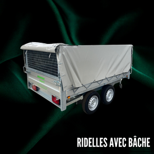 Ribaltine grigliate con telone per rimorchio - Product Image 1