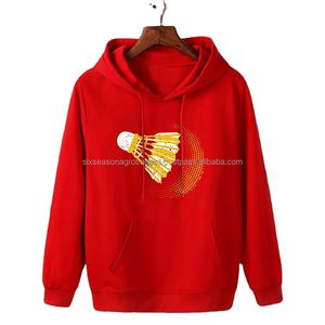 Sweat-shirt unisexe surdimensionné en polaire 340GSM, broderie personnalisée en élasthanne/coton de haute qualité OEM, pour homme et femme, vente en gros - Product Image 2