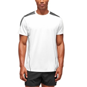 เสื้อยืดคอกลมผู้ชาย ผ้าโพลีเอสเตอร์/คอตตอน 180 กรัม ทรงปกติ แห้งเร็ว ระบายอากาศได้ดี ยืดหยุ่น เหมาะสำหรับเล่นกีฬา วิ่งออกกำลังกาย - Product Image 1