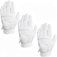 Gants de golf unisexes en cuir véritable imperméables et à séchage rapide WARPRO INDUSTRY, antidérapants, avec fermeture auto-agrippante pour les mains sportives - Product Image 2