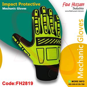 ถุงมือช่างออกแบบได้ตามต้องการถุงมือหนังป้องกันการกระแทกสำหรับใช้งานกลางแจ้งขายส่งจากปากีสถาน - Product Image 2