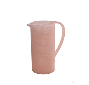 Carafe/Pichet rétro en résine orange avec poignée, pour eau, boissons, décoration de table, jus et boissons d'été - Product Image 2