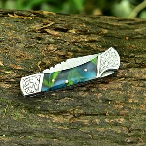 Couteaux pliants de chasse à lame en acier à tranchant fin pour la préparation des aliments et les tâches de préparation des repas en camping. - Product Image 3