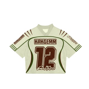 Streetwear Collection Fans Wear American Football Jersey Sublimation Printing Boxy Fit Oversized Mesh American Football T-shirts - Product Image 6