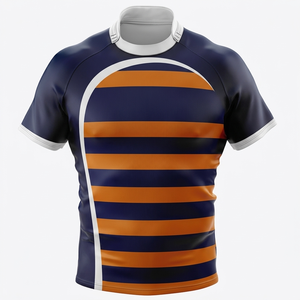 Camiseta de Rugby Profesional para Hombre, Manga Corta, Transpirable, Deportiva, de Alto Impacto, para Entrenamiento Deportivo, Uniforme de Juego en Equipo - Product Image 4