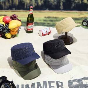 Gorra de camionero de verano con visera plana, impermeable, para exteriores, protección solar, de secado rápido - Product Image 2