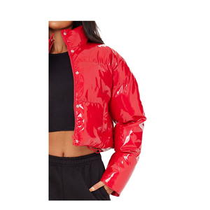 เสื้อแจ็คเก็ตครอปทรงบับเบิ้ลสำหรับผู้หญิง แบรนด์ส่วนตัว น้ำหนักเบา อุ่นสบาย สีพื้น เหมาะสำหรับเดินทางในเมือง สไตล์สตรีทแวร์ - Product Image 4