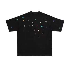 เสื้อยืดคริสตัลเพชรระดับพรีเมียม น้ำหนักเบา แฟชั่นลำลองสำหรับผู้ชาย ผ้าฝ้ายนุ่ม สั่งทำได้ แขนสั้น แต่งกลิตเตอร์ สไตล์สตรีทแวร์ - Product Image 6