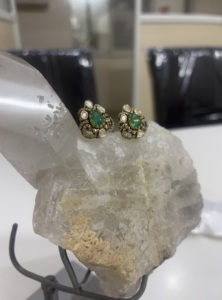 ต่างหูแบบติดหูชุบเงินสไตล์วินเทจ ดีไซน์ดอกไม้ สำหรับผู้หญิง-ของขวัญสำหรับงานปาร์ตี้ - Product Image 3