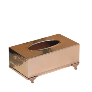 Great Design Rectangle Shape Metal Silver Finish Tissue Box For Bathroom Countertop Home And Office <b>Table</b> Decoration Tissue Box - Product Image 4