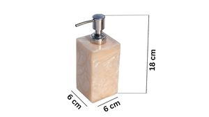 Juego de Accesorios de Baño de Resina, 4 Piezas, Juego de Baño Moderno con Bandeja, Dispensador de Jabón Líquido, Portacepillos de Dientes y Jabonera, Regalo de Lujo - Product Image 4