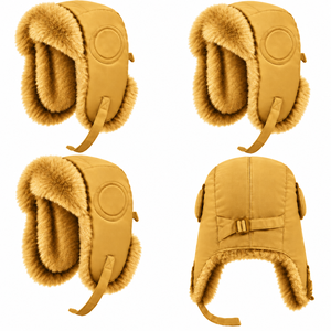 Gorro de esquí de invierno con forro, gorro cálido a prueba de viento con protección para los oídos para adultos, uso al aire libre - Product Image 3