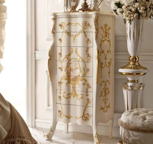 Juego de Dormitorio Clásico de Lujo Estilo Europeo, Cama King Size de Madera de Caoba Tallada a Mano, para Uso en Hoteles - Product Image 5