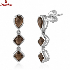 Trendy fine <b>earrings</b> solid 925 sterling <b>silver</b> red onyx gemstone drop <b>earrings</b> for wedding anniversary - Product Image 5