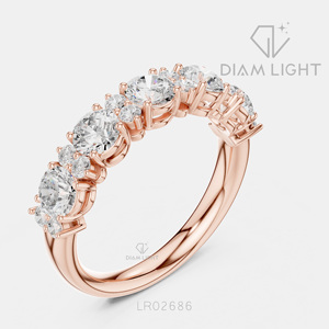 Bague de fiançailles en or blanc 14 carats avec diamant de laboratoire de 1,95 carat, coupe ronde, bague de mariée, certifiée IGI, bijoux fins, cadeau - Product Image 4