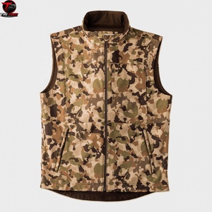 Chaleco Utilitario Softshell para Hombre, Cuello Alto, Cierre Completo, Bolsillo con Cremallera Oculta, Chaleco para Caza, Pesca y Senderismo, Resistente al Viento y Térmico - Product Image 1
