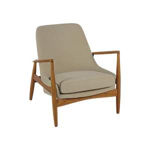 Fauteuil de salon en teck massif artisanal, imperméable, durable, avec coussin confortable pour une utilisation extérieure moderne, hôtels, jardins - Product Image 5