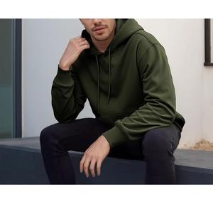 Sudadera con Capucha para Hombre, Nuevo Diseño, 100% Algodón, Forrada, Manga Larga, Cuello Caído, Color Sólido, Cómoda, Tallas Grandes, Personalizable - Product Image 4