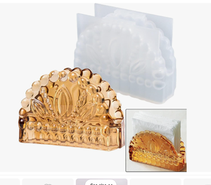 Elegant Resin Napkin Holder Luxury Decorative <b>Tissue</b> Stand Handmade Epoxy Resin Waterproof Rustic Angel <b>Wedding</b> Decor - Product Image 4