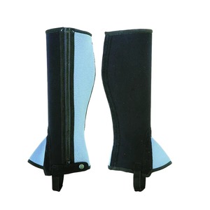 Customized Leather Horse Riding <b>Chaps</b> Heavy Duty Equestrian <b>Half</b> <b>Chaps</b> Adjustable Outdoor Horseback Riding Protection Gear - Product Image 1
