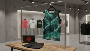 Maillot de basket-ball haut de gamme en tissu mesh léger, séchage rapide, sans manches, uniforme sportif, tenue d'équipe personnalisée, fournisseur OEM - Product Image 5