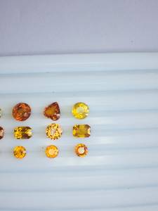 Saphir orange naturel de qualité AAA certifié IGI, pierres précieuses traitées thermiquement, coupe parfaite, lustre superbe, 5,0-9,0 mm pour bijoux - Product Image 4