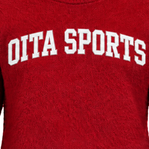 Pull en tricot doux pour homme, rouge écarlate personnalisé, col rond, manches longues, pull décontracté chaud pour l'hiver avec logo sur le devant personnalisé - Product Image 5