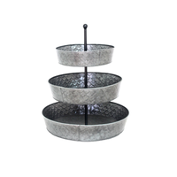 Farm house Style 3 Tier Tray Stand Metall Servier display für Party Tisch Home Decoration und Food Präsentation