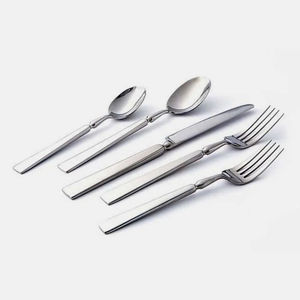 Premium Stainless Steel <b>Flatware</b> Set Modern Design Dishwasher Safe Mirror Polish for Family Dining Restaurant Hotel Wedding - Product Image 1