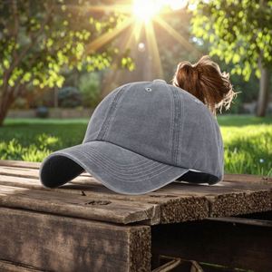 Gorra de béisbol para mujer con abertura para cola de caballo, en stock, venta al por mayor de fábrica, dropshipping de un panel - Product Image 1