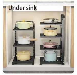Heavy Duty Modern Wall Mounted Double Tier Multifunction <b>Kitchen</b> <b>Rack</b> Holder Stainless Steel Storage Organizer Utensils Cooking - Product Image 3