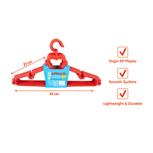 Smooth Surface 41cm <b>Plastic</b> Clothes Hangers Non Slip Strap Slots Coat Hanger Pack Household Laundry Clothes Shop Boutique - Product Image 2