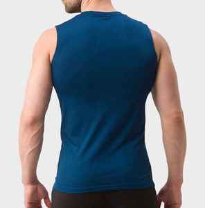 Nouveau design 2026 – Débardeur homme tricoté de haute qualité, décontracté, respirant, séchage rapide, coupe ajustée en polyester et coton - Product Image 2
