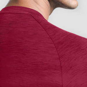 Chemise de compression légère et confortable pour homme en polyester/coton tricoté, écologique, respirante, séchage rapide, coupe ajustée pour le sport - Product Image 6