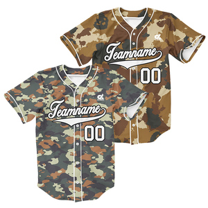 Camiseta de Béisbol Personalizada con Rayas Azules, Uniforme de Equipo con Botones para Hombre, con Logotipo Bordado, Venta al Por Mayor - Product Image 3