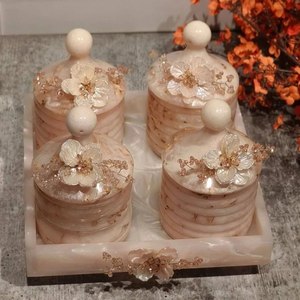 Multifunctional Resin spice storage jars Resin lid cylinder air tight containers Condiments container dry fruits jar Jewelry box - Product Image 6