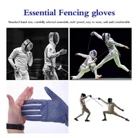 Gants d'escrime confortables et respirants pour hommes/Vente en gros de gants d'escrime de protection/Gants d'escrime rembourrés de combat à l'épée