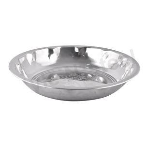 Plateau de service d'auvent de fleur d'acier inoxydable de conception unique pour la maison et le restaurant plat décoratif plateau de bol profond conception de fleur - Product Image 1