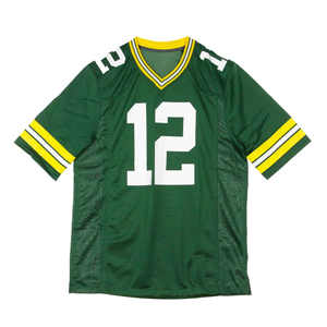 Maillot de football Green Bay Packers Aaron Rodgers 12, vêtements de sport pour fans, polyester respirant, maillot de match, OEM - Product Image 6